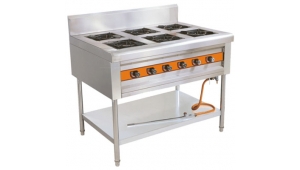 不銹鋼廚具,六頭煲仔爐